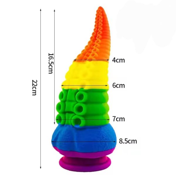 Rainbow Octopus Dildo - Image 3