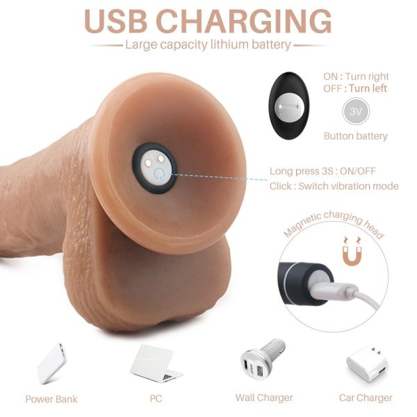 Remote Controlled Croods 2 in 1 Vibrating Dildo - Image 8